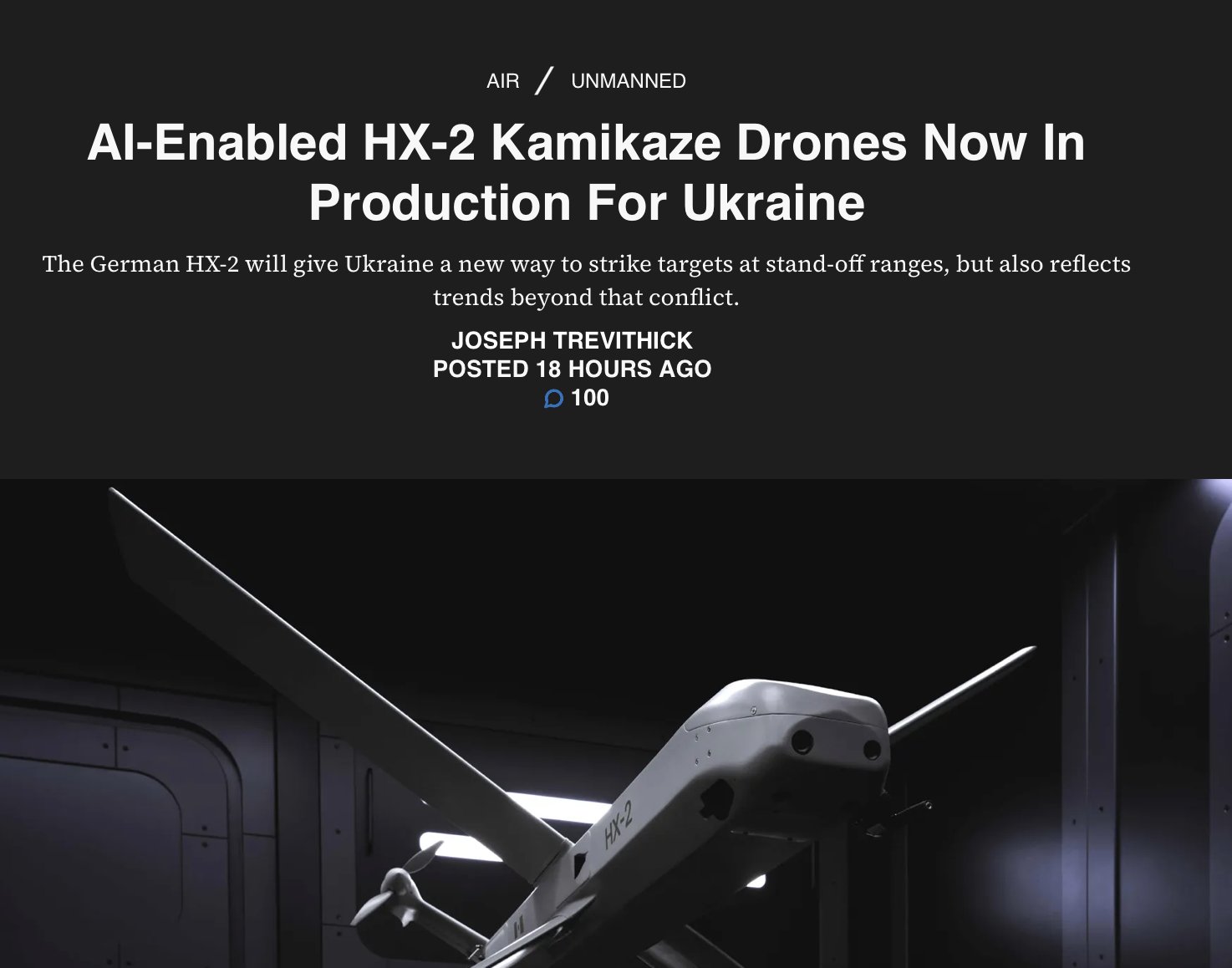 John Spencer on X: &ldquo;&ldquo;AI-Enabled HX-2 Kamikaze Drones Now In 