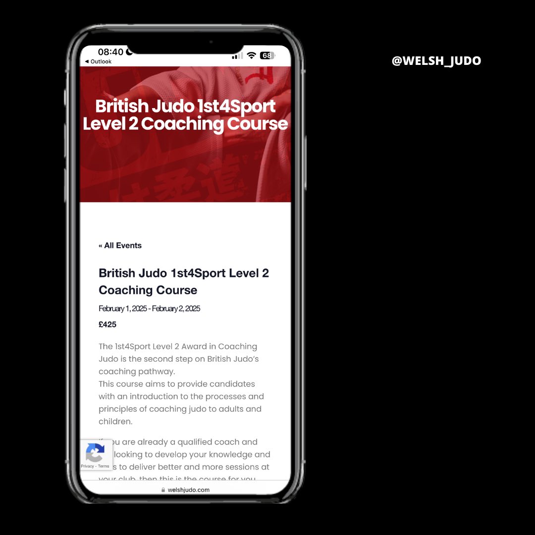 🗓️British Judo 1st4Sport Level 2 Coaching Course 2025! 

💷£425
🗓️The course will run on two weekends with an assessment day.

📍Sport Wales National Centre, Cardiff
 
🔗 welshjudo.com/event/l2-coach…

#judo #community #training #JudoCymru

welshjudo.com/event/l2-coach…