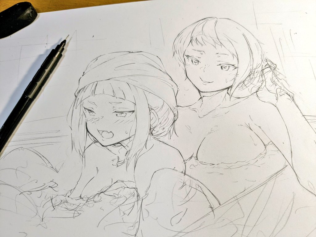やはりこはキウ、筆が乗る…… 
