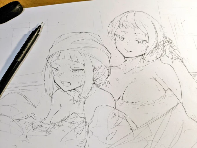 やはりこはキウ、筆が乗る…… 