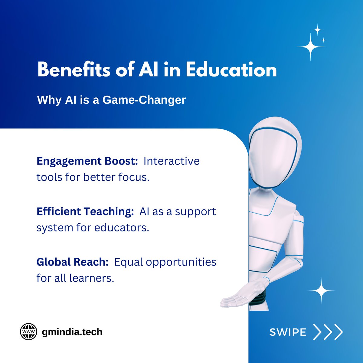 GMIndiaOfficial's tweet image. AI is revolutionizing education! 🌟 From personalized learning to smarter feedback, the future is now. 🚀
Discover how GMIndia is driving this transformation: gmindia.tech
#artificialintelligence #educationrevolution #edtechinnovators #futurelearning #ai #gmindia