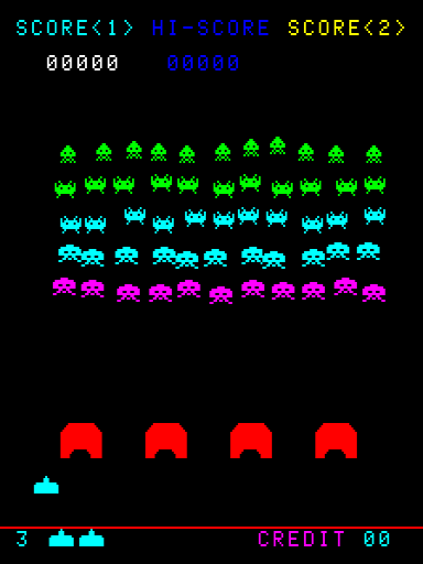 onionsoftware's tweet image. インベーダーのような悪いやつらは、きっちり整列しないのでは…
#SpaceInvaders #Taito #1978