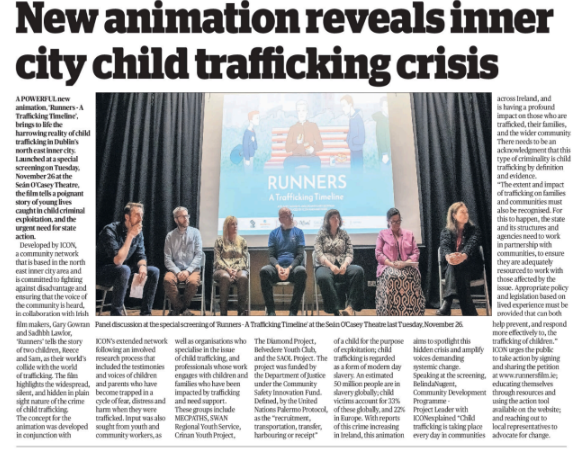 MECPATHS's tweet photo. We were very pleased to work with #ICON over an 18 month period on a very well produced educational animation on #ChildCriminalExploitation #ChildTrafficking in Dublin's North Inner City and invite you to visit https://t.co/ggtJg55aRA to watch and share it #Network #Collaboration