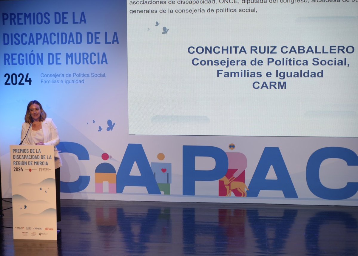 PolitSocialMur's tweet photo. Los #PremiosDiscapacidad reconoce a las personas y entidades que trabajan por la #inclusión.
Con este fin destina @regiondemurcia cerca de 10 millones para ampliar y mejorar los recursos residenciales que fomentan su autonomía y bienestar.
#CAPAZes
🔗 https://t.co/u3D9kUiIYD https://t.co/j1UD6C67HP
