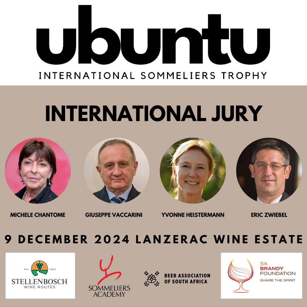 Sommeliers Academy (@zasommelier) on Twitter photo We are so happy to have a very professional panel of judges for the Ubuntu 2024!
May the best team win!
<a href="/StellWineRoute/">Stellenbosch Wine Routes</a>
<a href="/SABrandy/">South African Brandy</a> We are so happy to have a very professional panel of judges for the Ubuntu 2024!
May the best team win!
<a href="/StellWineRoute/">Stellenbosch Wine Routes</a>
<a href="/SABrandy/">South African Brandy</a>