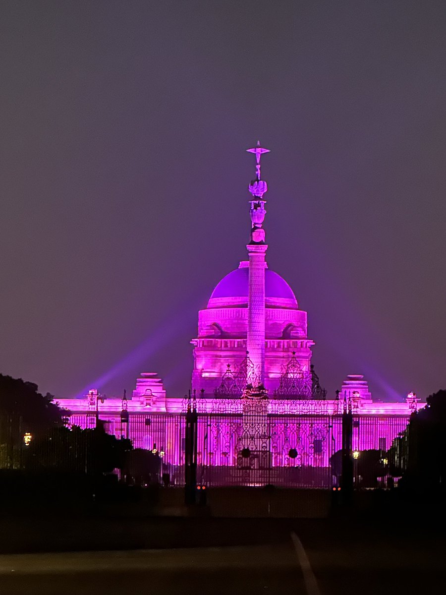 ncpedp_india's tweet photo. Rashtrapati Bhavan today illuminated purple to recognise #IDPD2024 and show solidarity for persons with disabilities in the true spirit to amplify them as leaders for an inclusive and sustainable future. 

We stand proud and share our heartfelt appreciation and gratitude to the President House and Ministry of Social Justice and Empowerment. 

#InternationalDayofPeoplewithDisability 

@Mphasis @socialpwds @PMOIndia 

@DeepaNagraj @armanaly @exl_service @PTI_News @ANI @BBCBreaking @Bajaj_Finserv