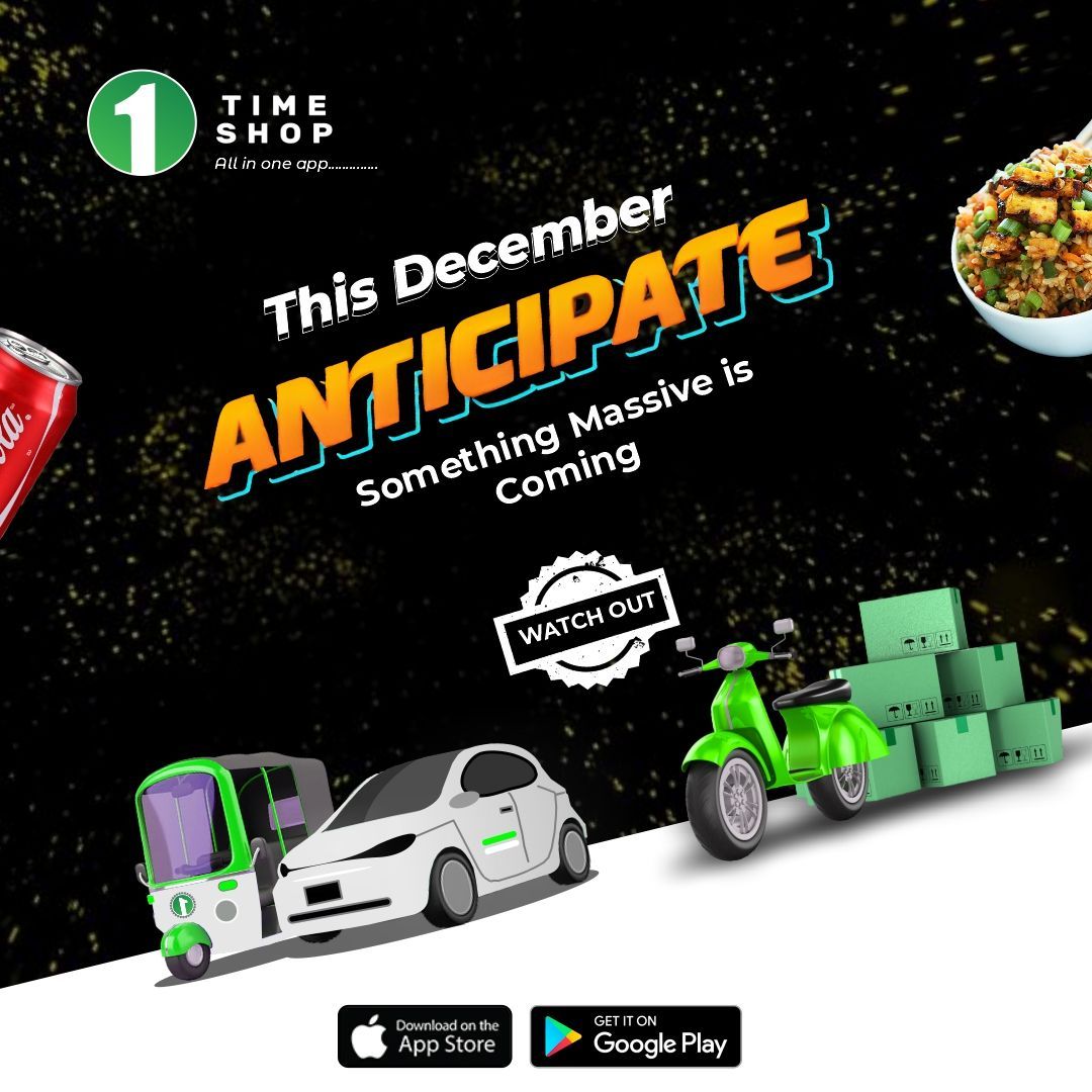 1timedotshop's tweet image. 🎉 The countdown begins! This December, get ready for something MASSIVE from 1TimeShop 🚀✨. 

Convenience, deals, and surprises are on the way! 🔥

Stay tuned – you won't want to miss this! 👀

#1TimeShop #Anticipate #SomethingMassive #AllInOneApp