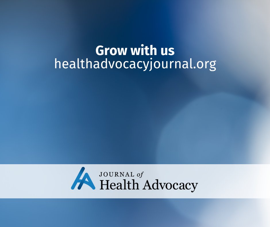 Journal of Health Advocacy (@jhealthadvocacy) on Twitter photo Follow <a href="/JHealthAdvocacy/">Journal of Health Advocacy</a> for the latest in #HealthAdvocacy research. Visit our website at healthadvocacyjournal.org. First edition coming soon. Follow <a href="/JHealthAdvocacy/">Journal of Health Advocacy</a> for the latest in #HealthAdvocacy research. Visit our website at healthadvocacyjournal.org. First edition coming soon.