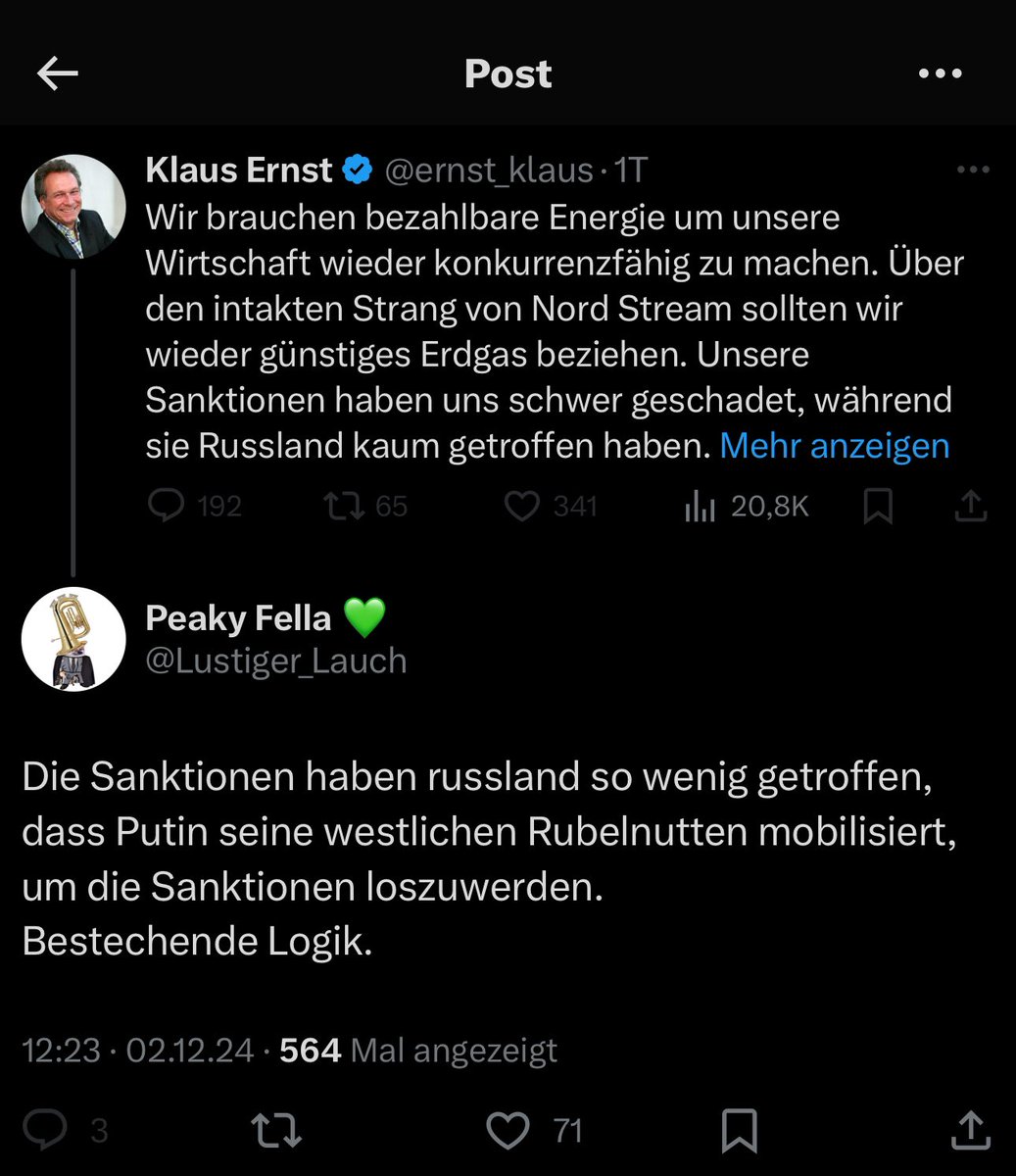 Lustiger_Lauch's tweet image. Die Rubelnutten vom @bsw_bt können die Wahrheit offenbar nicht ertragen, wenn man für sowas geblockt wird.