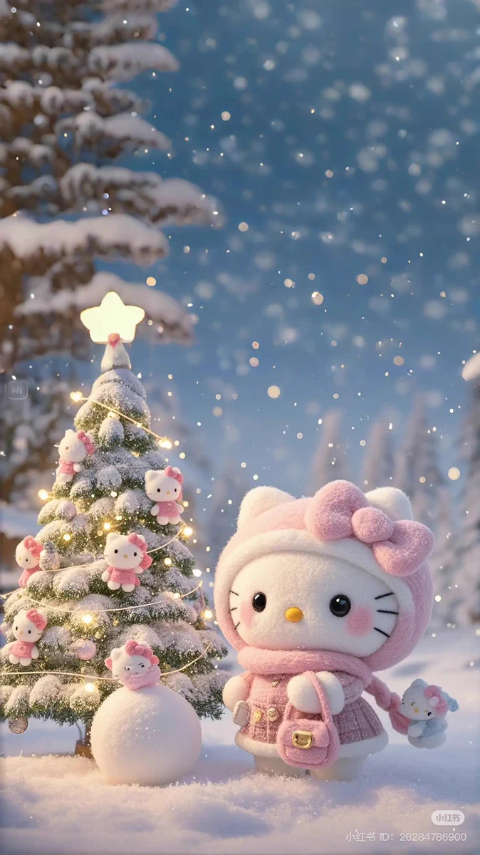 くま頭巾キティちゃん❤ミニクリスマスツリー Gd4HkmWbgAAt7b8?format=webp&