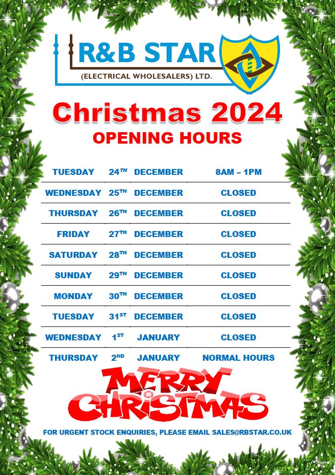 R&B Star (EW) Ltd (@rbsew) on Twitter photo Our Christmas opening hours. For urgent stock enquiries during our closed period please email sales@rbstar.co.uk and we'll assist where possible. Our Christmas opening hours. For urgent stock enquiries during our closed period please email sales@rbstar.co.uk and we'll assist where possible.