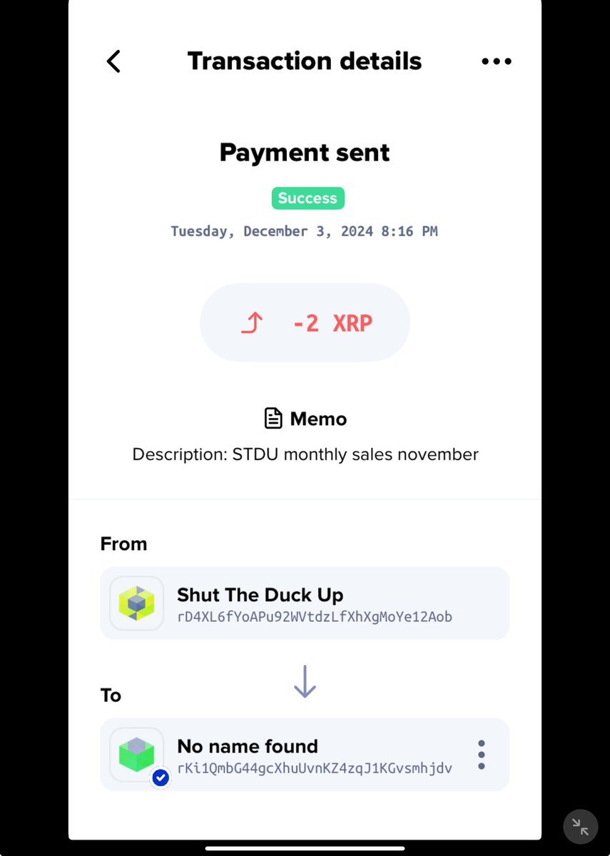 November benefits have been distributed🪿💰🍻
Thank you mother ducker 🫡
#ShutTheDuckUp #XRPCommunity #XRPLCommunity