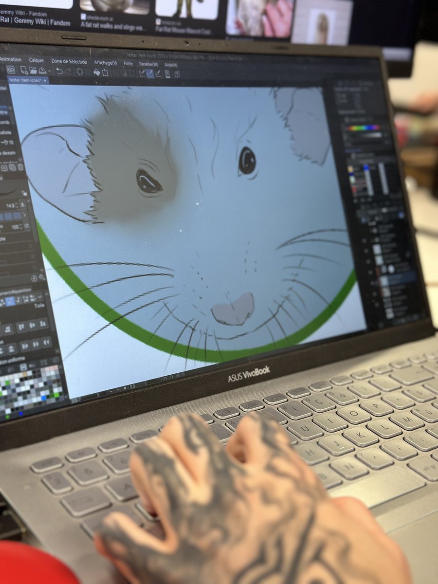 50RatsGames's tweet image. Our artist @BnouaitNSFW is currently working on some assets for the third chapter of our investigation game #MysteriesOfPerception.  
Feel free to follow him and give him some support 🐀❤️
#pointandclick #visualartist #illustrator #artist #indiegamedev