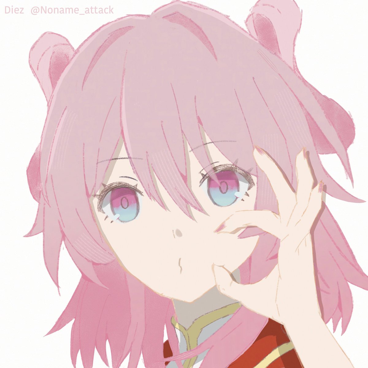 Noname_attack's tweet photo. 「自撮りポーズ、うちが教えてあげるよ」
「こ？」
#丹なの
#DanMarch https://t.co/e1vWai6DPw