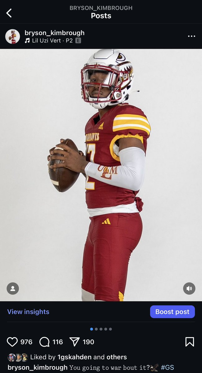BrysonKimbrough's tweet image. ULM fans go show some love to my recent post from my visit in Monroe❗️❗️❗️
Go Warhawks ❤️💛🦅 @tdupuis07