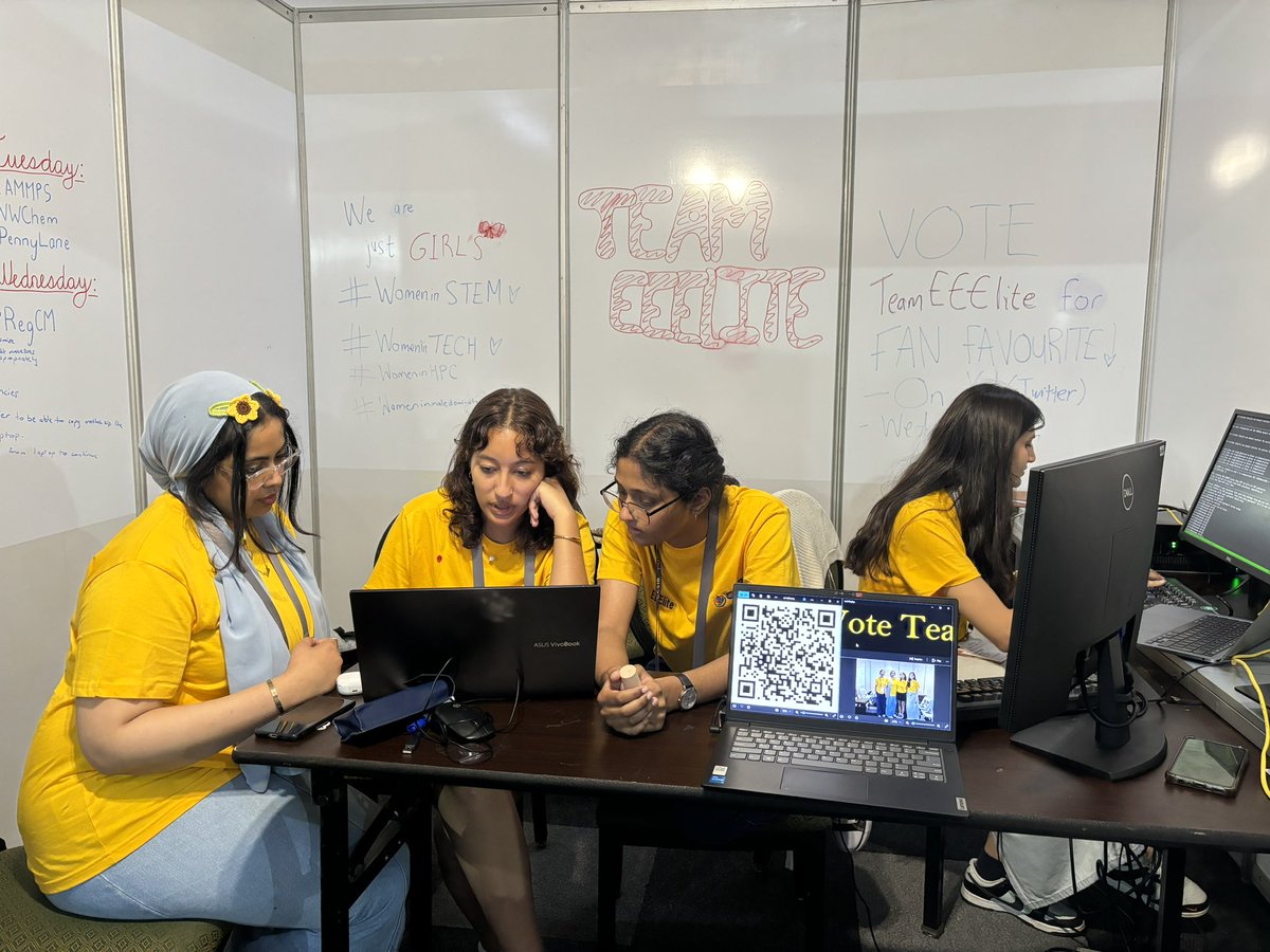 chpc_scc's tweet photo. With only a few hours left to vote, who is your fan favourite??

Is it Team EEElite ?? @TeamEEElite 
@WeAreHPE @EclipseFdn @africa_df @diplomics_sa @MathWorks @optinum https://t.co/92P7BoWBl6
