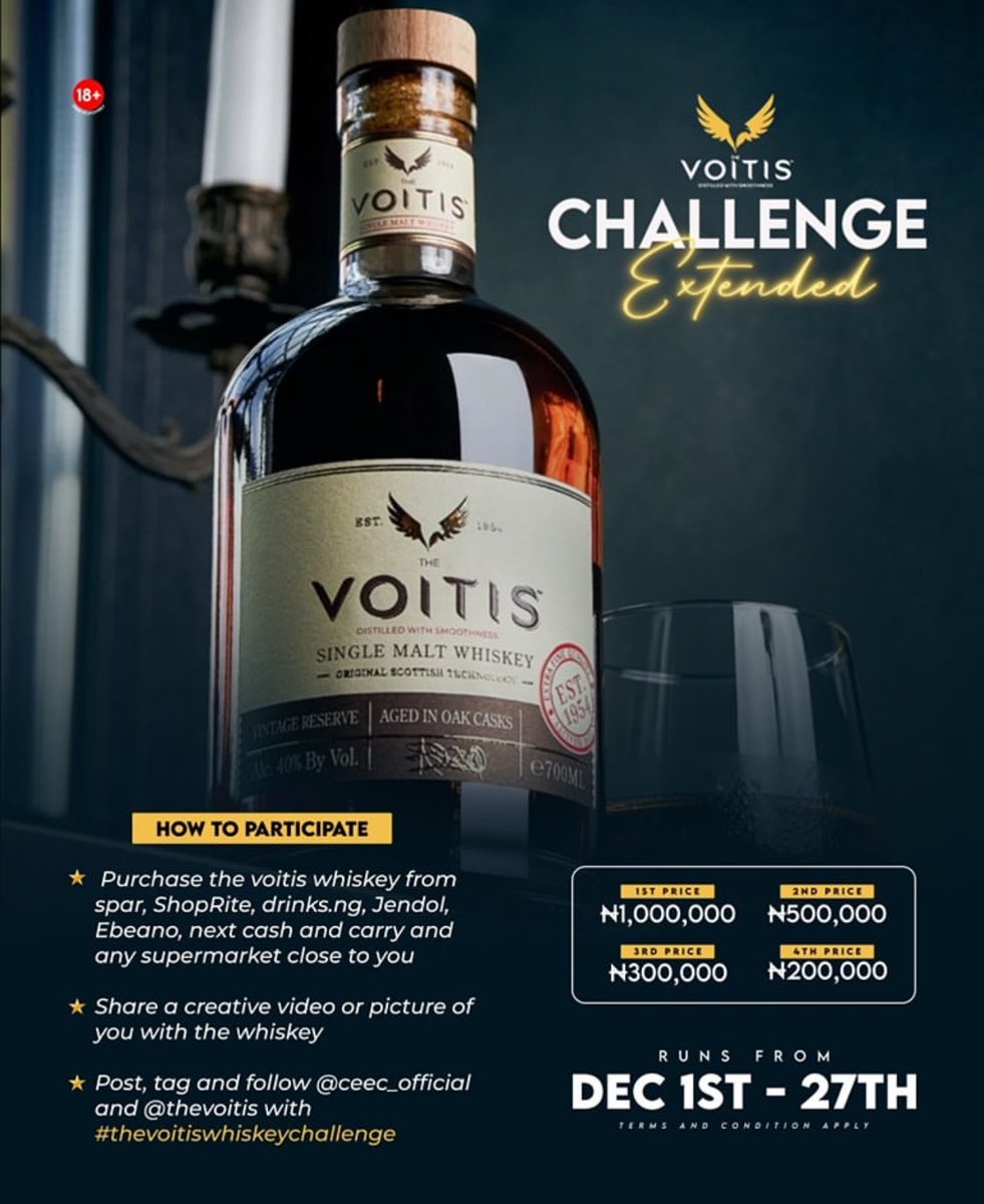 thevoitis's tweet photo. Dear Participants🤩🥳🥃……..

#TheVoitisWhiskeyChallenge 
#TheVoitisWhiskey 
#TheVoitisXCeec https://t.co/C3KHducpmT