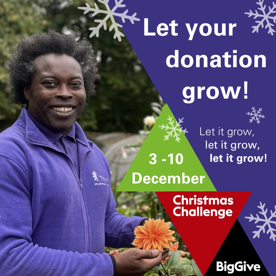 thrivecharity's tweet photo. Our Big Give Christmas Challenge 2024 is now live! ✨

This year we're aiming to raise more than ever before, with an ambitious £25,000 target. 

🔗Click the link to head to our Big Give page to donate: https://t.co/VMsPnZvYd7

❄️ Let it grow, let it grow, let it grow! ❄️ https://t.co/dqemSIFpb7