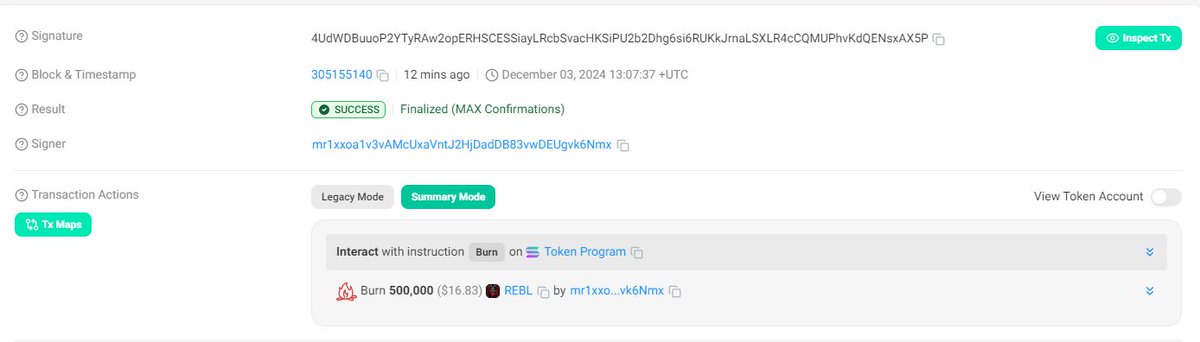 🔥 1st Milestone of Tokenburn Achieved! 🔥

As promised, we’ve just burned 500,000 $REBL tokens after hitting the 30k MC milestone! 💎🔥

solscan.io/tx/4UdWDBuuoP2…

This is just the beginning of our journey. Each milestone brings us closer to a stronger and more valuable Mouse