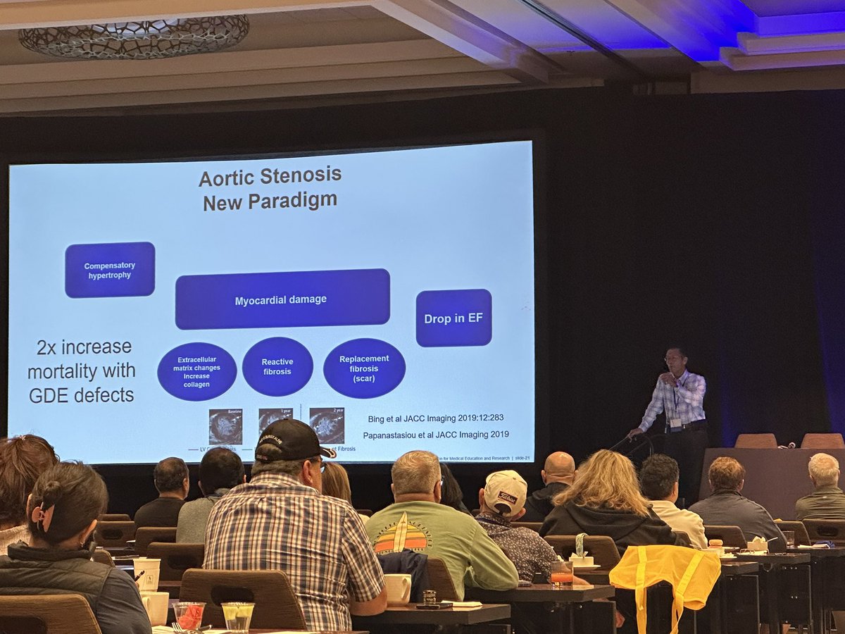 Rekha Mankad, MD (@rmankadmd) on Twitter photo Day 2 #echoonmarcoisland starting off with a legend:
Dr. Nishimura discussing paradigm shift for valvular ❤️ disease.
Identify ⬆️ risk patients. Problems arise when ventricles show early signs of struggle!
<a href="/MDMankad/">Sunil Mankad MD</a> <a href="/KyleWKlarich/">Kyle W. Klarich</a> <a href="/thaiscoutinhoCV/">Thais Coutinho</a> <a href="/MayoClinicCV/">Mayo Clinic CV</a> <a href="/MayoCVFellows/">Mayo Clinic Rochester Cardiology Fellows</a> Day 2 #echoonmarcoisland starting off with a legend:
Dr. Nishimura discussing paradigm shift for valvular ❤️ disease.
Identify ⬆️ risk patients. Problems arise when ventricles show early signs of struggle!
<a href="/MDMankad/">Sunil Mankad MD</a> <a href="/KyleWKlarich/">Kyle W. Klarich</a> <a href="/thaiscoutinhoCV/">Thais Coutinho</a> <a href="/MayoClinicCV/">Mayo Clinic CV</a> <a href="/MayoCVFellows/">Mayo Clinic Rochester Cardiology Fellows</a>