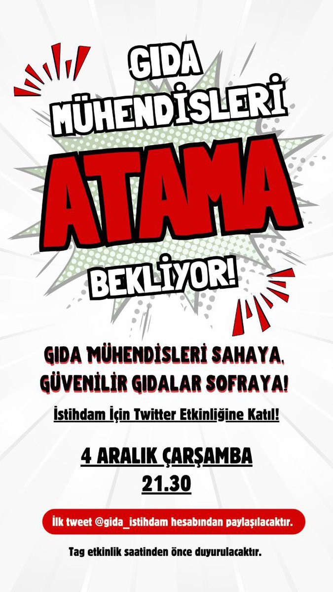 Tüm meslektaşlarımızı, bizi desteklemek isteyen herkesi etkinliğimize bekliyoruz 🙏🏼