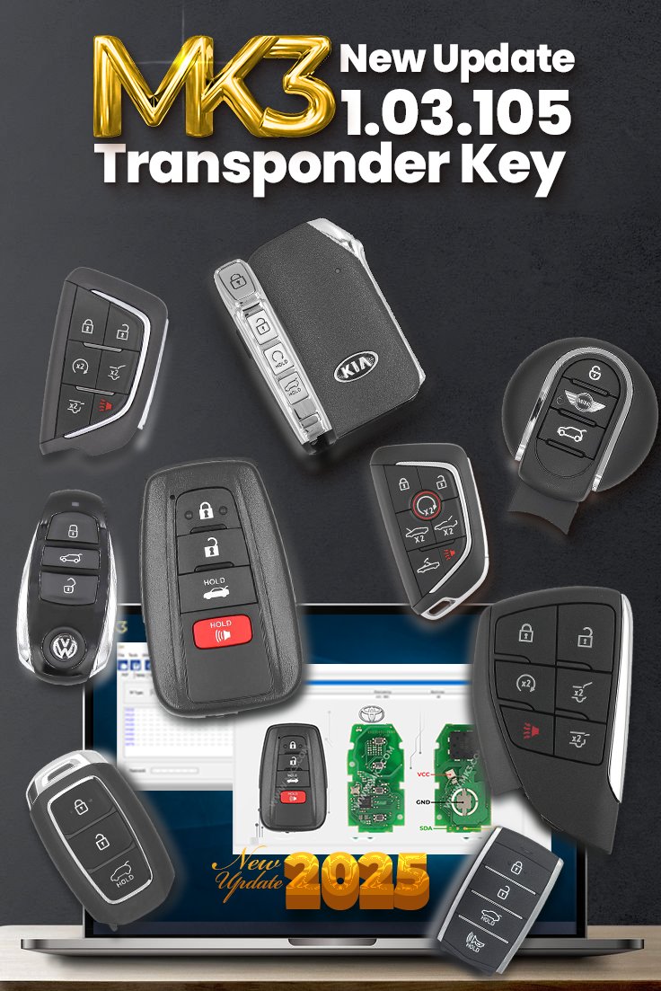 🔥📥 A New Promising Update 01.03.105 Released For The Famous MK3 Original Transponder Key Programming Tool  📥🔥

🌐 Order now: mk3.com/mk3-key-unlock… 👈

✅ TikTok: tiktok.com/@emirateskeys
✅ WhatsApp: wa.me/971588222211
✅ Email &amp; Skype: sales@mk3.com