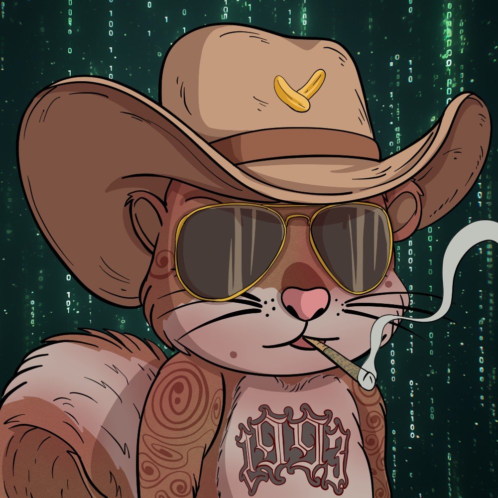 Pnut has mastered the Matrix 🕶️🥜