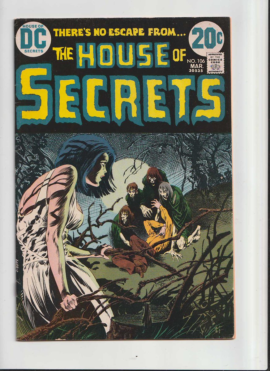 MakeMyComicRare's tweet photo. #HouseOfSecrets #106 (1973) #BernieWrightson Cover, #RubenYandoc Artist, #MaxeneFabe Story, 1st Appearance of Frank O'Connor "The Curse of Harappa" A man in a foreign land encounters a woman whom the natives refer to as The Bride of Death who claims that he will end up digging his own grave if he pursues her. "The Island of No Return" A husband and wife vampire team set up on a small island. "This Will Kill You" Two pranksters attempt to scare a half-wit... https://t.co/28TwTZIdYN @rarecomicbooks Website Link In Bio Page If Applicable. SAVE ON SHIPPING COST - NOW AVAILABLE FOR LOCAL PICK UP IN DELTONA, FLORIDA #KeyComicBooks #DCComics #DCU #DCUniverse #KeyIssue