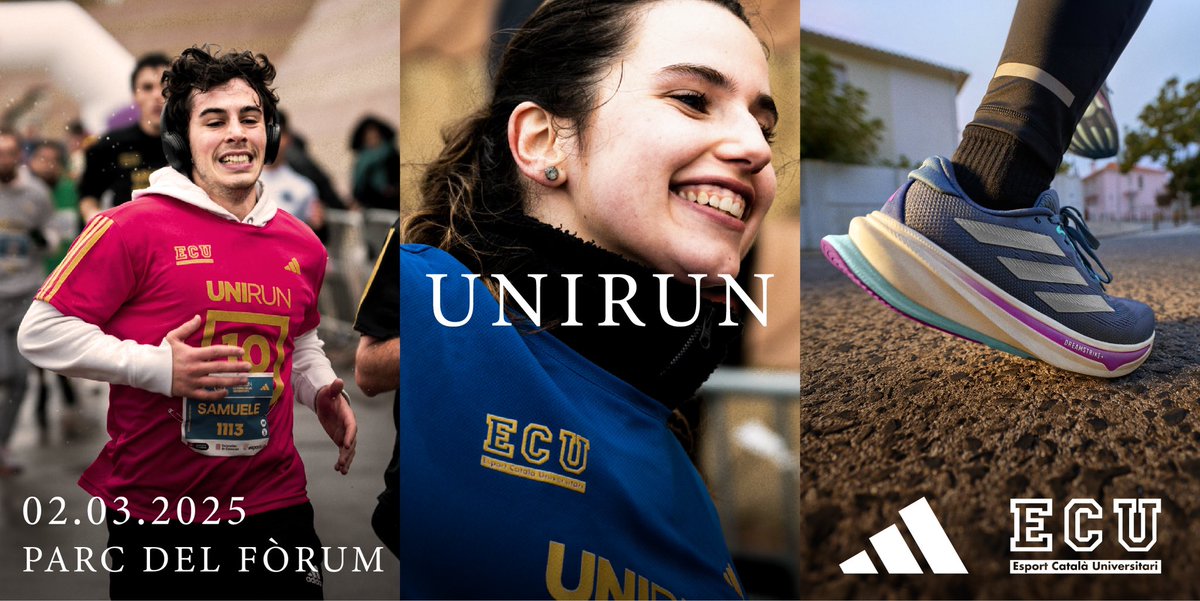 uniruncat's tweet image. La 𝐔𝐍𝐈𝐑𝐔𝐍, el 2 de març ‼️

El 2 de març de 2025 se celebrarà l’11a edició de la #Unirun 🏃🏻‍♂️

Seguiu atents a la nostra pàgina web unirun.cat i a les nostres xarxes socials @uniruncat per a descobrir les últimes novetats i l’obertura d’inscripcions 🏃‍♀️