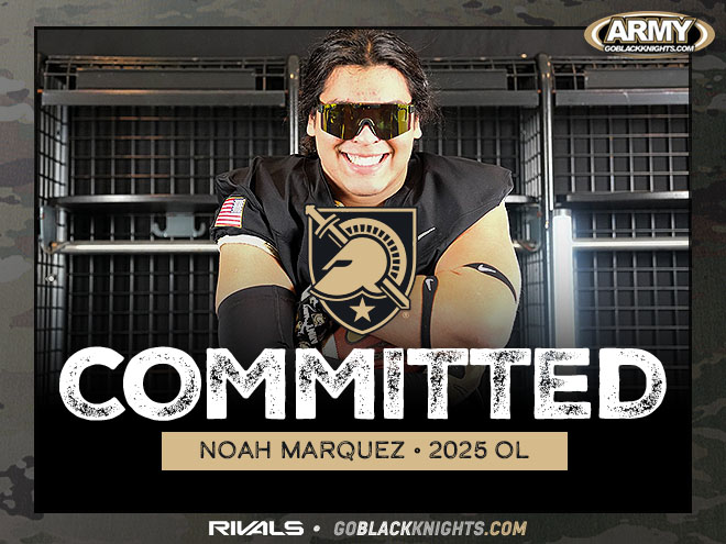 🚨#ArmyFootball Commitment Alert🚨                       

Talented OL Noah Marquez commits to Army during OV - huge pick-up for the 2025 recruiting class    

"Come Inside @GoBlackKnights For The Latest Dose Of Recruiting News, Highlights &amp; Updates”

bit.ly/3ZzlUPy