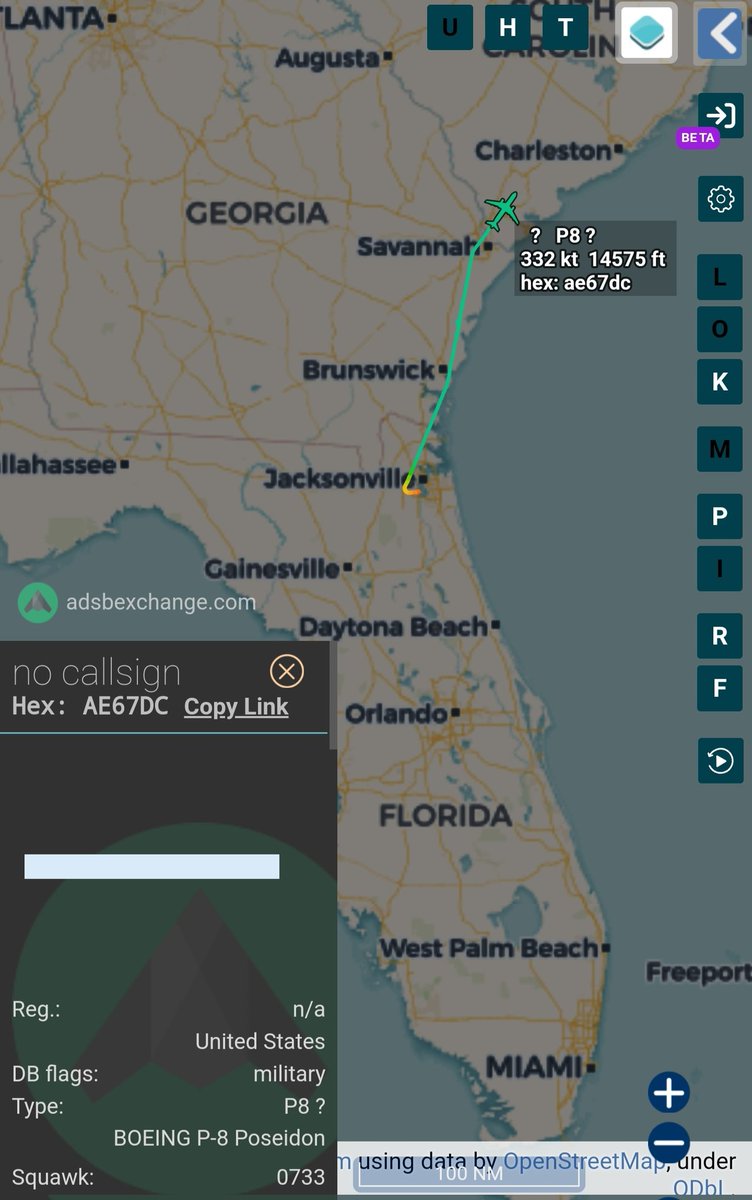 sipjack1776's tweet photo. P8
#AE67DC
Out of Jacksonville tracking North
@Borrowed7Time @SR_Planespotter @N214WN https://t.co/ZOjZLyZYpx