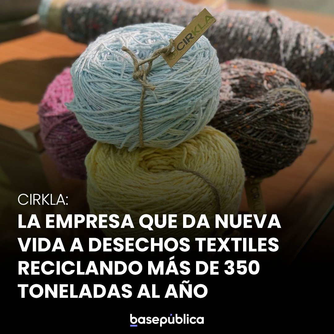 Desde hace dos años la empresa CIRKLA trabaja con una planta de reciclaje que reutiliza más de 350 toneladas de ropa en desuso al año, colaborando a la descontaminación y dando nueva vida a las prendas de vestir. Conoce más aquí: bit.ly/3Zgzfeu
