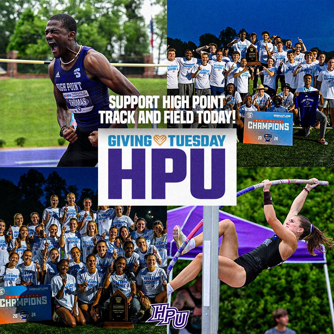 Support The Team Today! 💜

Donate Today to support the HPU Track and Field Program! 

#GoHPU X #GiveTueHPU

givetuehpu.highpoint.edu/pages/athletes