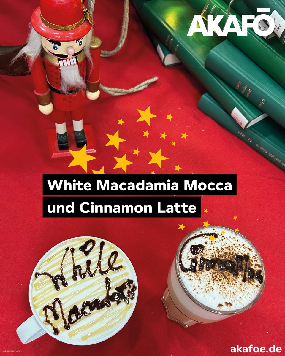 AKAFÖ (@akafoe) on Twitter photo ❄️☕ Winter-Specials im Edwards ☕❄️
✨ White Macadamia Mocca: 
✨ Cinnamon Latte
Erhältlich bis zum 31.01.25. Kommt vorbei und genießt den Winter mit uns! 🌟 ❄️☕ Winter-Specials im Edwards ☕❄️
✨ White Macadamia Mocca: 
✨ Cinnamon Latte
Erhältlich bis zum 31.01.25. Kommt vorbei und genießt den Winter mit uns! 🌟