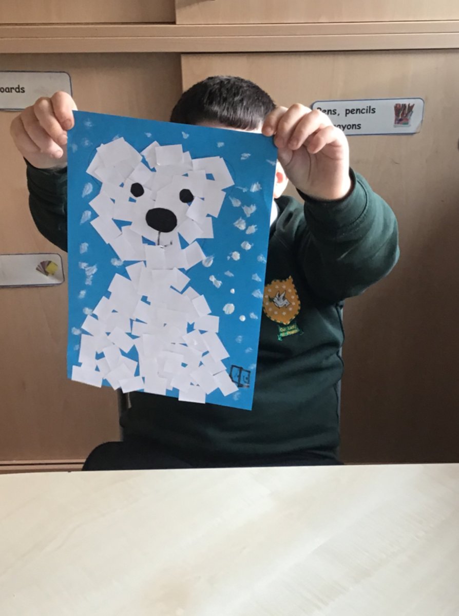 The children have loved learning about arctic animals in  The Rainbow Room.  Look at the wonderful polar bears they created. 🌈❄️
