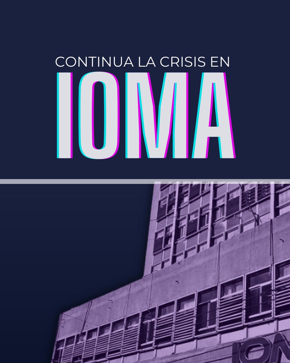 CarlosCurestis's tweet photo. Miles de afiliados de IOMA siguen en situación crítica: clínicas y hospitales suspenden prestaciones, profesionales dejan de atender o cobran adicionales, y los medicamentos esenciales no están cubiertos. La recisión del convenio con FEMABA agravó aún más esta realidad, dejando a miles de bonaerenses sin acceso a atención médica.

En el Senado presentamos un proyecto de resolución para que el presidente de IOMA, Dr. Homero Federico Giles, se presente en el recinto y explique las razones detrás de esta crisis. Exigimos medidas urgentes para garantizar el derecho a la salud de los bonaerenses.

La salud no puede esperar.