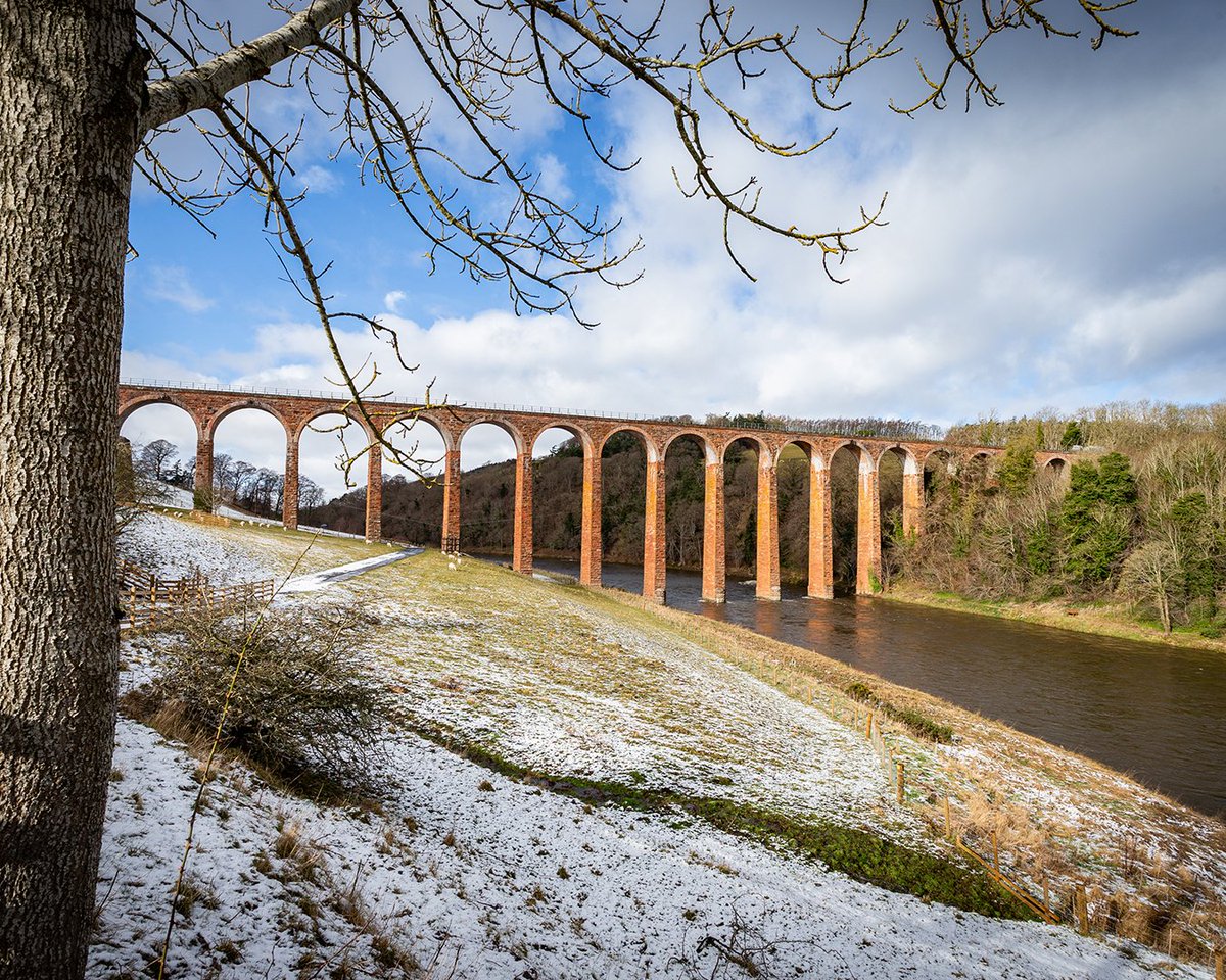 HereScotland's tweet photo. Pretty as a picture, the Leaderfoot Viaduct over the River Tweed. 😍
📌Melrose, Scottish Borders
📷Jason Baxter
#Scotland https://t.co/UKGHxUWT2L