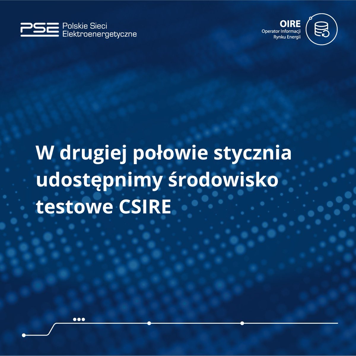 pse_pl's tweet photo. W drugiej połowie stycznia 2025 r. udostępnimy uczestnikom rynku #CSIRE do testów. Z systemu będzie można korzystać przez Portal Użytkownika Profesjonalnego oraz API B2B.
16 XII w godz. 11-13 odbędzie się spotkanie informacyjne w tej sprawie. Szczegóły: https://t.co/w7B6lswFlt https://t.co/2Gnb6Hcjik