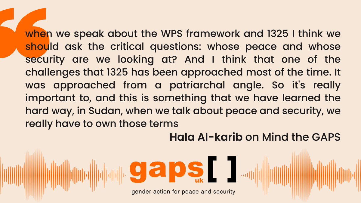 📢Deep-dive on #Sudan is out now!

We are joined by Sudanese activists <a href="/ReemWrites/">Reem</a> &amp; <a href="/Halayalkarib/">Hala Y Alkarib</a> 

Amidst the long history of violence &amp; contested power in Sudan, we consider- how can #WPS be leveraged for urgent action beyond rhetoric?
open.spotify.com/episode/3SKfSm…