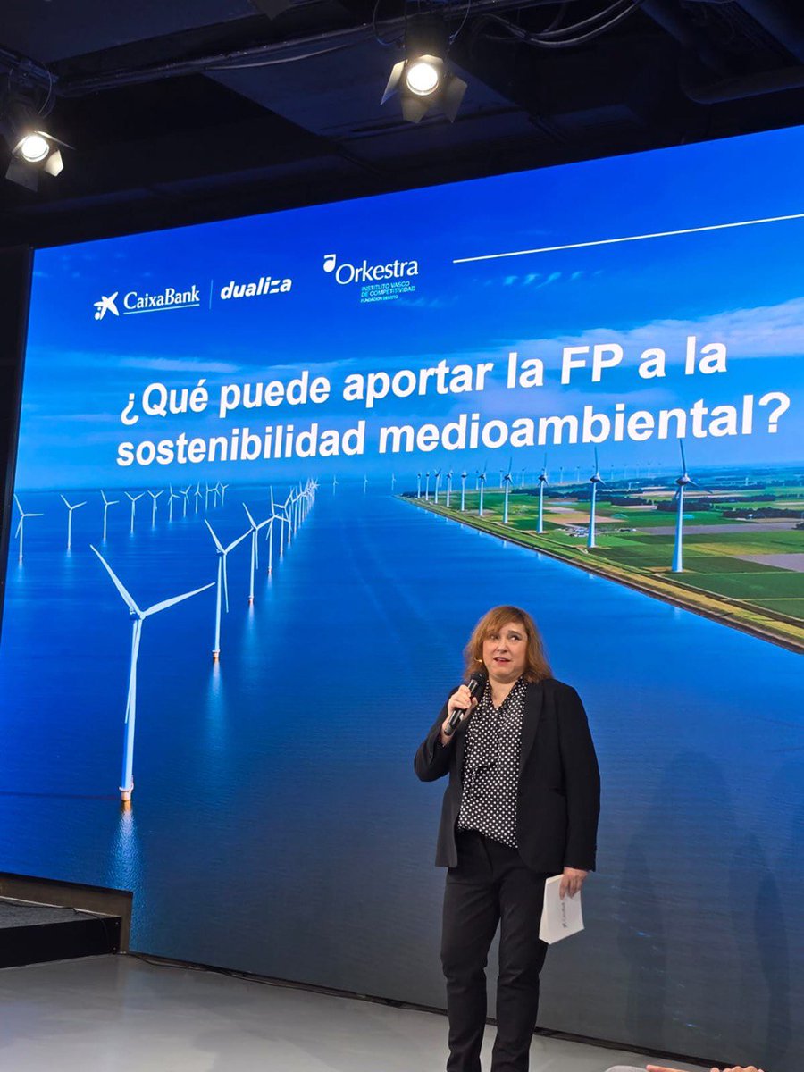 EvaFdezCabani's tweet photo. Magnífica presentación del Informe 2024: La Formación Profesional ante los retos de sostenibilidad medioambiental en España, un gran trabajo
#IF_CMadrid @CABK_Dualiza #InformeAnualFP https://t.co/Jl5IAmKCHO