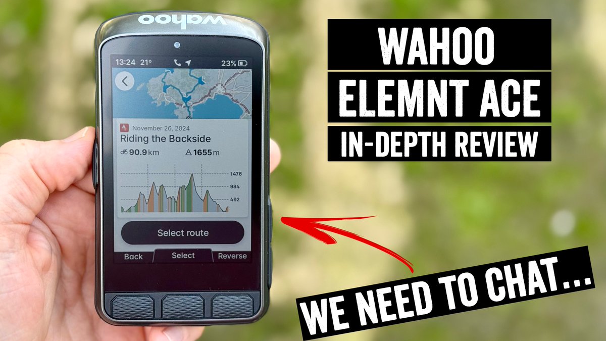 The Wahoo ELEMNT ACE cycling GPS is here. Much awaited, and with some pretty unique features like a wind sensor and gigantic display. The question is, is this beast unbaked? I dive into all the details: dcrainmaker.com/2024/12/wahoo-…