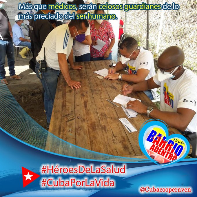 Los profesionales de la salud de Cuba se forman con una gran vinculación a la práctica, con humanismo y solidaridad; altruistas por convicción llevando esperanza a los más necesitados. #CubaPorLaVida #CubaCoopera <a href="/cubacooperaven/">Brigada Médica Cubana en Venezuela</a> <a href="/Cubacooperabol2/">Brigada Médica 🇨🇺 Bolívar🇻🇪</a> <a href="/DrYusleivy/">Dr. Yusleivy Martínez</a>
