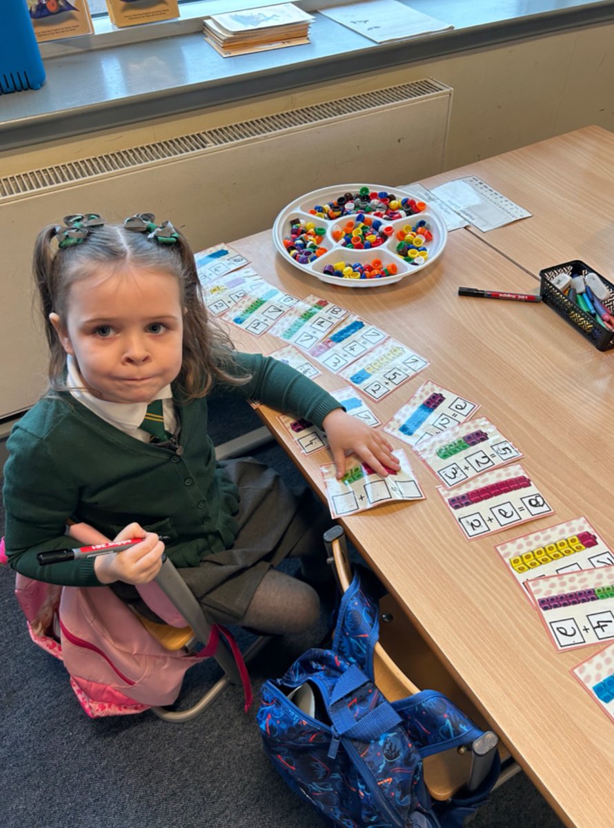 This week, Primary 1 have been finding different ways to add within 12.