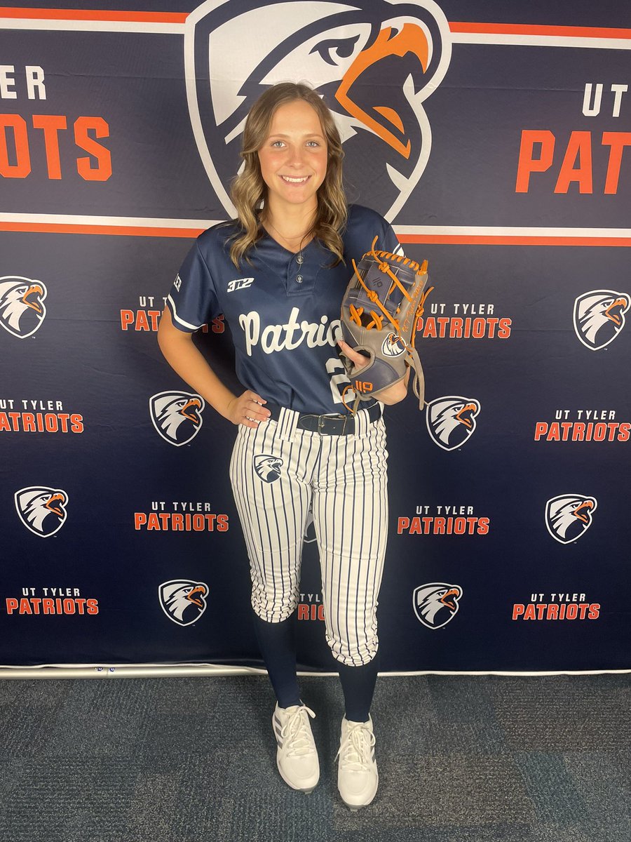 WhitmireMaddy's tweet photo. so blessed to announce my commitment to play softball at UT TYLER!! 💙🧡
@IGNatl18uNTX 
@CoachWylyUTTSB 
@CoachReedUTTSB 
@ImpactGoldOrg https://t.co/OFOWmbH7gA