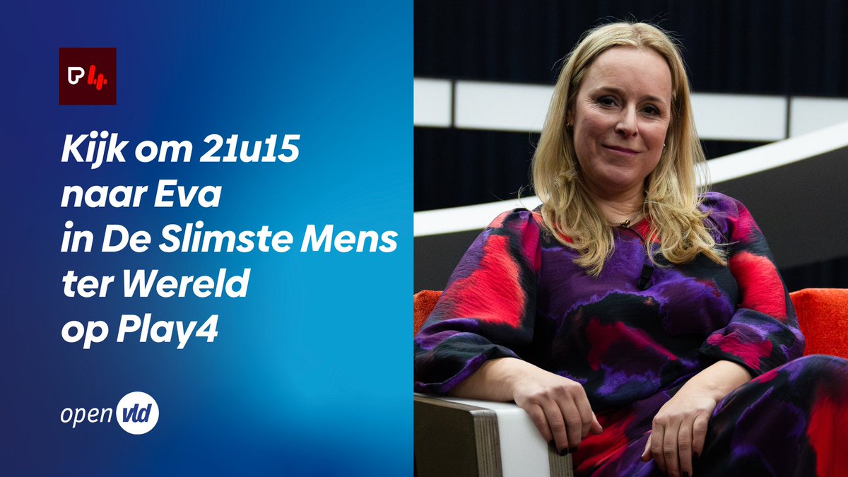 Vanavond schuift onze voorzitter Eva De Bleeker aan bij Erik Van Looy in De Slimste Mens ter Wereld. Benieuwd hoe ze het ervan afbrengt? Kijk dan mee om 21u15!