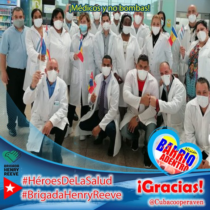 El ejército de batas blancas de #Cuba es inexpugnable porque su único propósito es combatir y derrotar a la muerte. #CubaPorLaVida #CubaCoopera <a href="/cubacooperaven/">Brigada Médica Cubana en Venezuela</a> <a href="/Cubacooperabol2/">Brigada Médica 🇨🇺 Bolívar🇻🇪</a> <a href="/DrYusleivy/">Dr. Yusleivy Martínez</a>