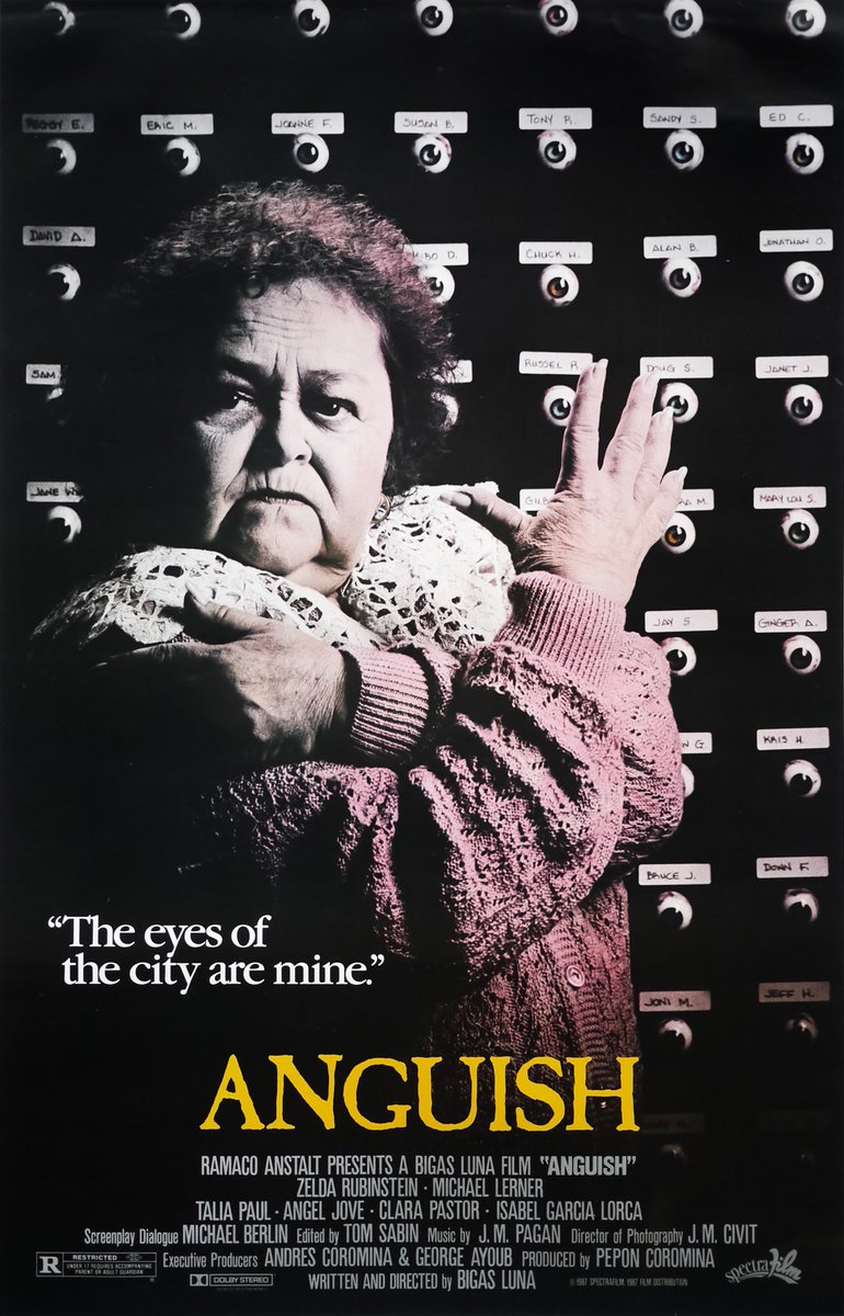 EugWSerra's tweet image. On January 8, 1988, ANGUISH was released. #Anguish #ZeldaRubinstein #MichaelLerner #TaliaPaul
#AngelJove