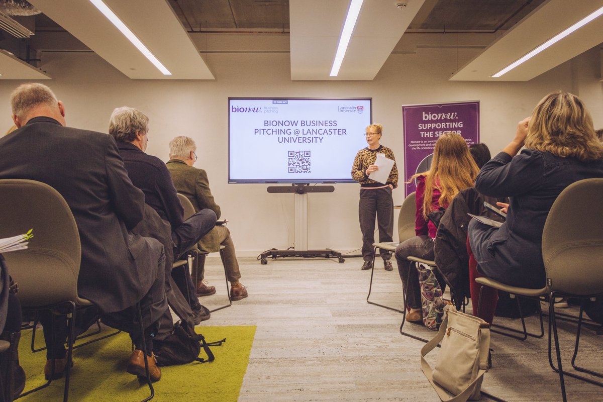 HICLancaster's tweet image. A busy morning at the Health Innovation Campus with our life science business pitching event, in partnership with @Bionow. Lots of interesting organisations, working in areas including pharmaceuticals, data analysis and immunology, with plenty of networking time. #HiCommunity