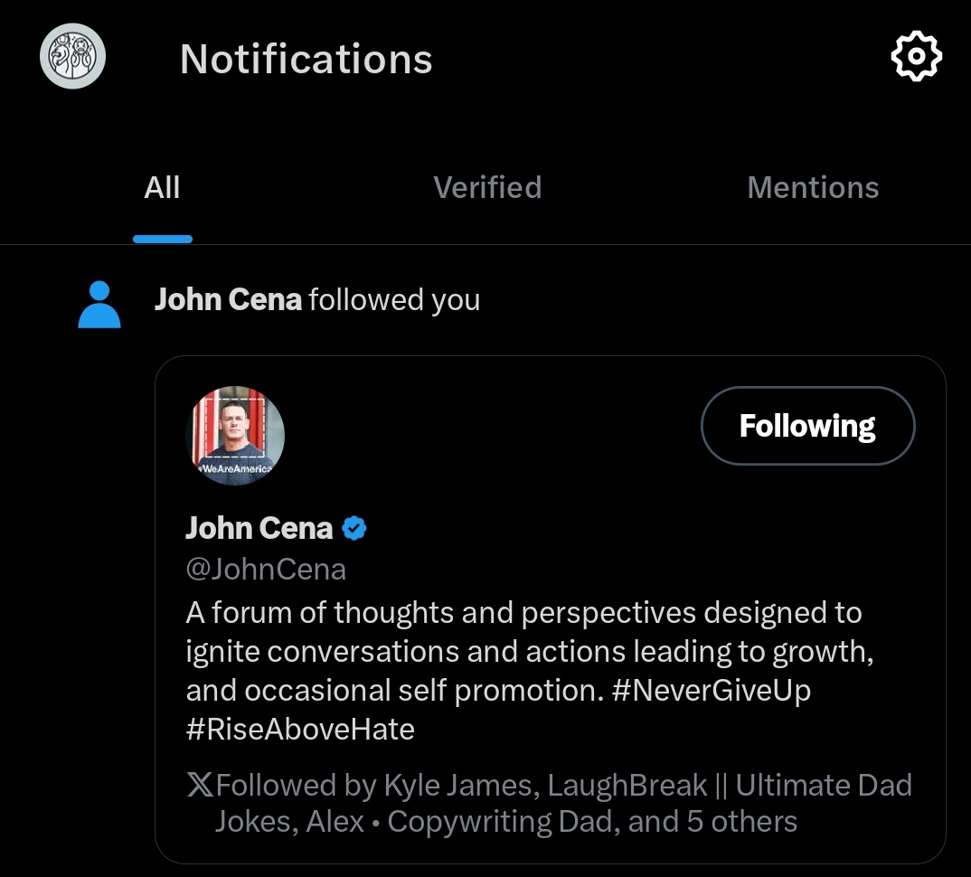PsychPappa's tweet image. Haven't posted on here for a while but amazed to see the one and only @JohnCena dropping the Dad Psych newsletter a follow! Hopefully he's feeling the new dad vibes, thank you man! 

#newdad #newfather #firsttimedad #dad #father #johncena #youcantseeme