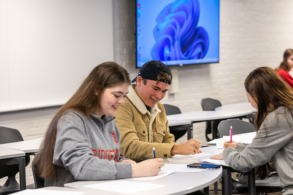 It's great to see connections and creativity flourishing in Bowman Hall. 
This #GivingTuesday, your generosity builds futures and changes lives. Make your impact at bridgewater.edu/givingtuesday.